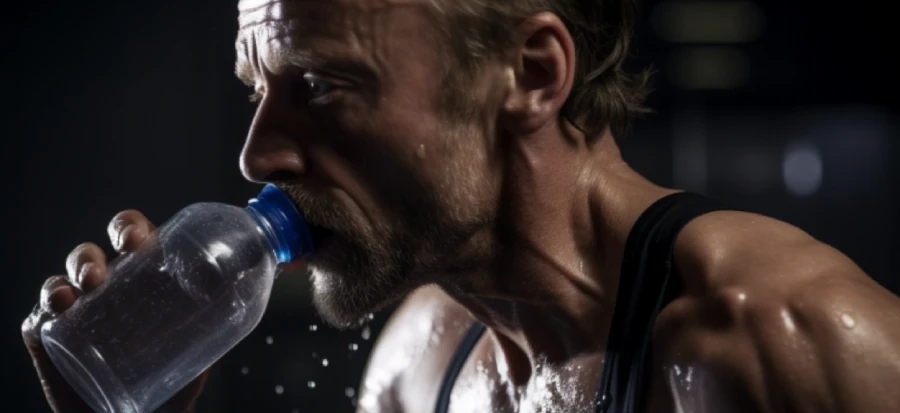 Drink voldoende water tijdens en na je workouts, vooral na je 40e
